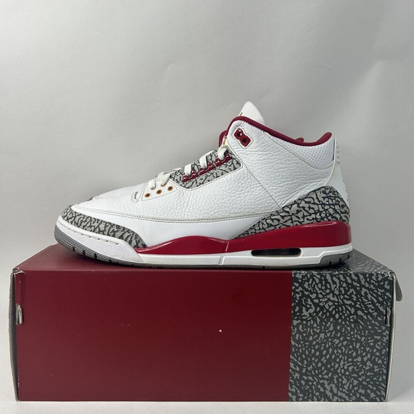 Nike Shoes Air Jordan 3 Retro “Cardinal Red” 2024 - Picture 6 of 8